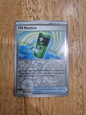 QTY 1 Pokémon TM Machine Trainer Item Card
